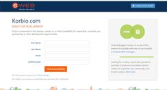 Desktop Screenshot of korbio.com