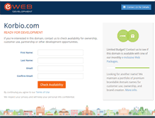 Tablet Screenshot of korbio.com